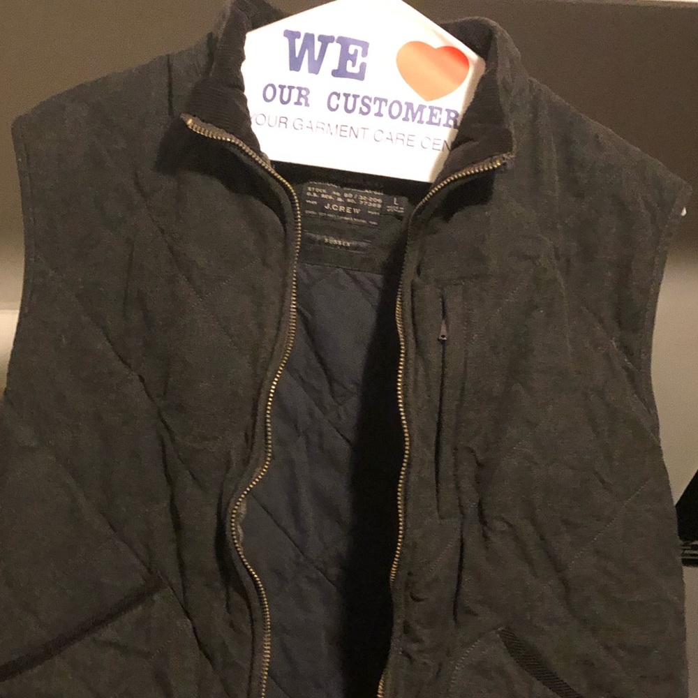 J crew brown vest